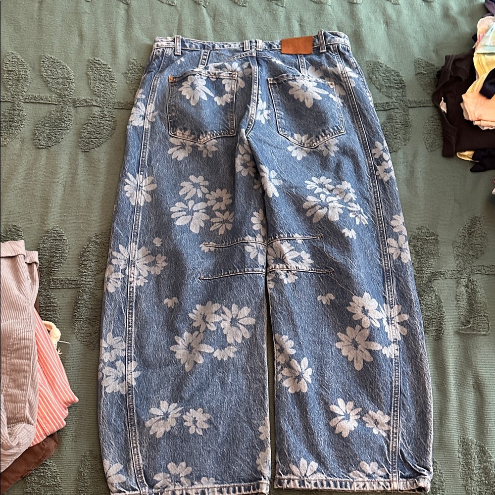 Free People We the Free laser daisy printed good luck barrel 29 - Picture 4 of 5
